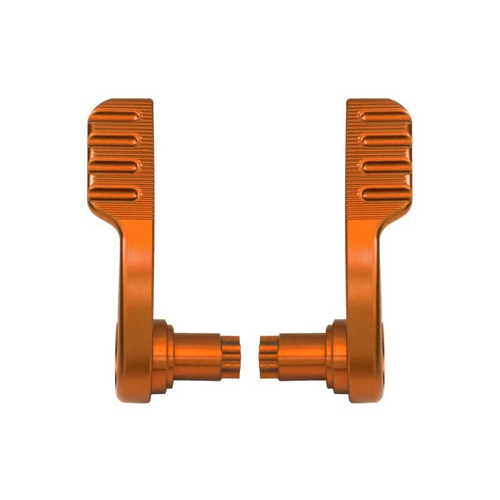 Orange Anodized Saddlebag Lid Levers for Harley® Touring from HOGWORKZ
