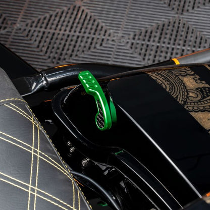 Green Anodized Saddlebag Lid Levers for Harley® Touring from HOGWORKZ