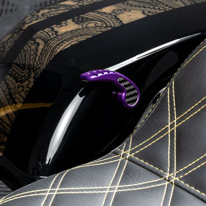 Purple Anodized Saddlebag Lid Levers for Harley® Touring from HOGWORKZ