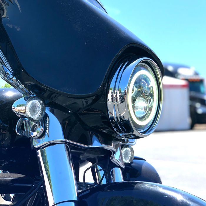 Chrome Headlight Trim Ring for Harley® Touring '94-'23