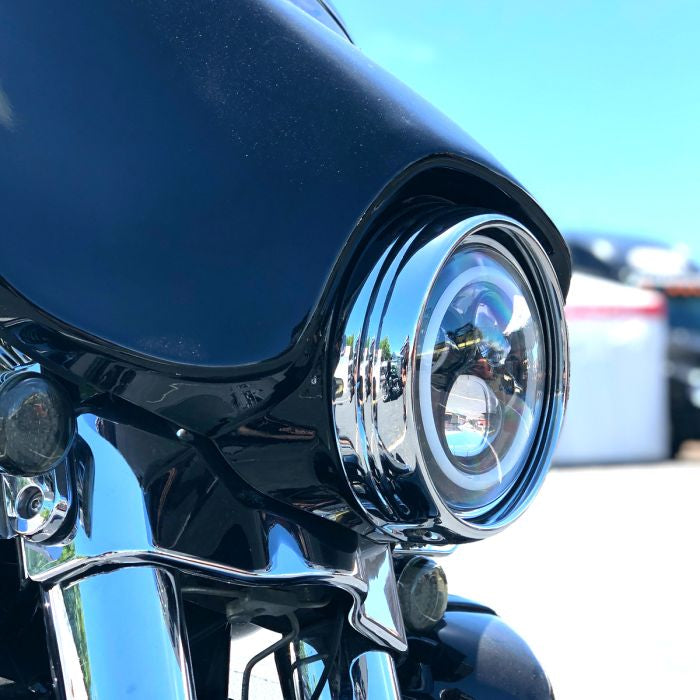 Chrome Headlight Trim Ring for Harley® Touring '94-'23