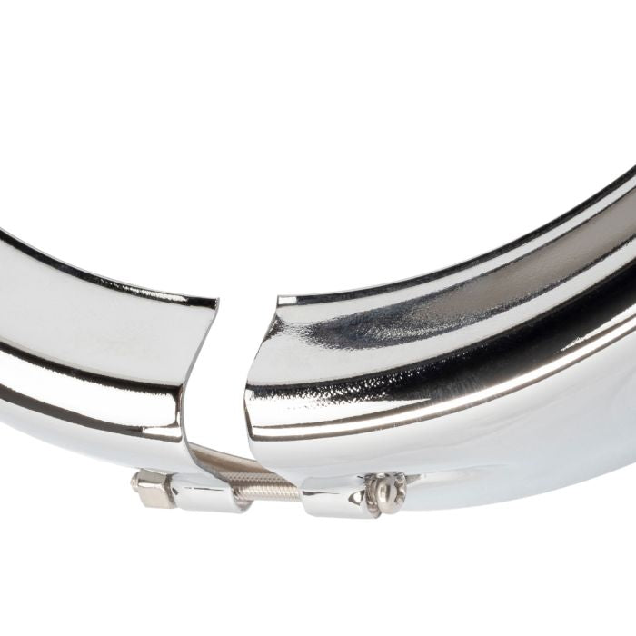 Chrome-plated visor style headlight trim ring screw. Direct bolt-on install for 7" headlight from HOGWORKZ.