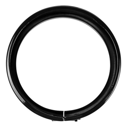 4.5" Auxiliary Light / Passing Lamp Visor Trim Rings Gloss Black from HOGWORKZ back