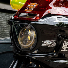 Smoked FXRT Style Headlight Lens Cover for Harley® Low Rider ST from HOGWORKZ on bike