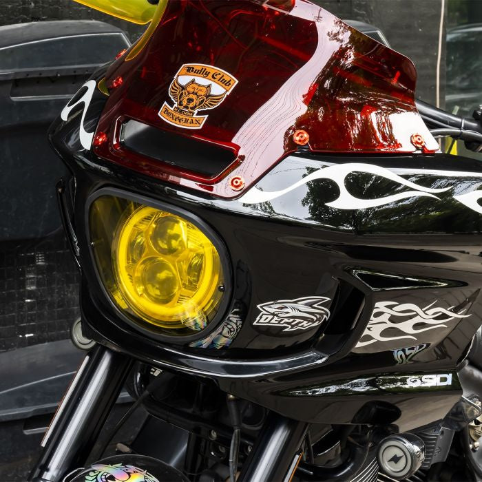 Amber FXRT Style Headlight Lens Cover for Harley® Low Rider ST from HOGWORKZ