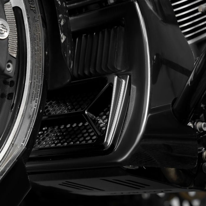 HOGWORKZ® Black Performance Oil Cooler Grill Guard for Harley® Touring