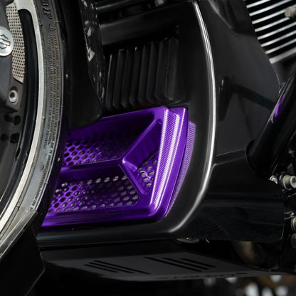 HOGWORKZ® Purple Performance Oil Cooler Grill Guard for Harley® Touring