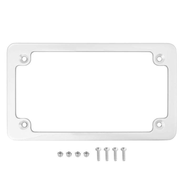 Chrome Low Profile License Plate Frame kit for Harley-Davidson® Motorcycles from HOGWORKZ