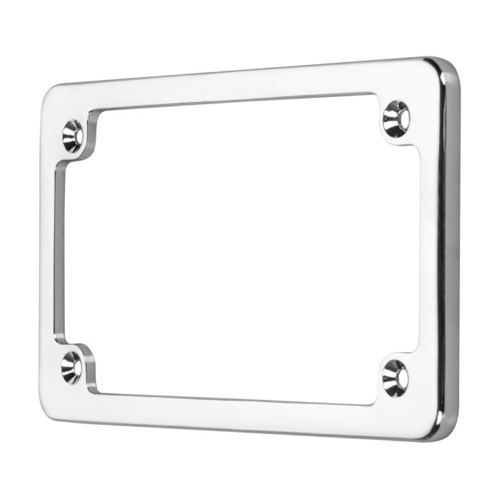 Chrome Low Profile License Plate Frame for Harley-Davidson® Motorcycles from HOGWORKZ side