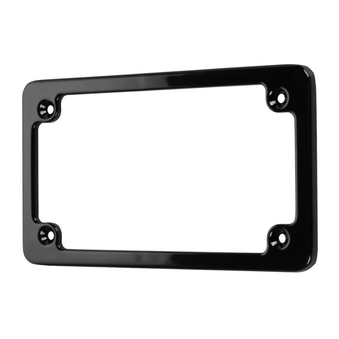 Black Low Profile License Plate Frame for Harley-Davidson® Motorcycles from HOGWORKZ side