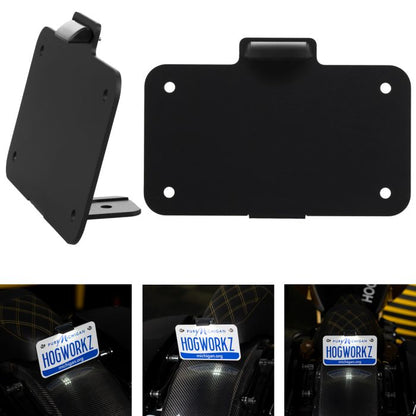 black seat bolt license plate mount hogworkz