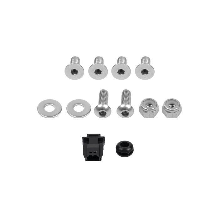 Chrome Universal LED Flush License Plate Mount for Harley-Davidson® Motorcycles from HOGWORKZ hardware