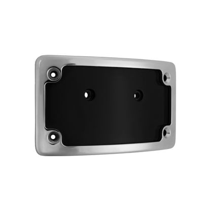 Chrome Universal LED Flush License Plate Mount for Harley-Davidson® Motorcycles from HOGWORKZ right angle