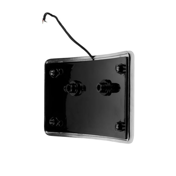 Chrome Universal LED Flush License Plate Mount for Harley-Davidson® Motorcycles from HOGWORKZ left back