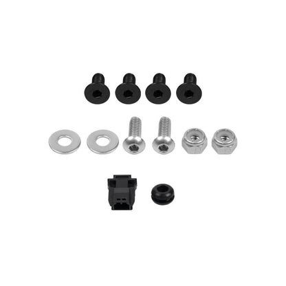 Black Universal LED Flush License Plate Mount for Harley-Davidson® Motorcycles from HOGWORKZ hardware