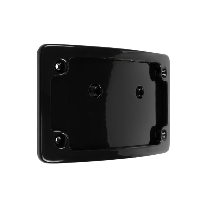 Black Universal LED Flush License Plate Mount for Harley-Davidson® Motorcycles from HOGWORKZ right angle