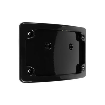 Black Universal LED Flush License Plate Mount for Harley-Davidson® Motorcycles from HOGWORKZ right angle