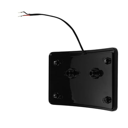 Black Universal LED Flush License Plate Mount for Harley-Davidson® Motorcycles from HOGWORKZ left back side