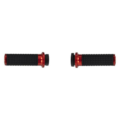 HOGWORKZ® Red MX Style Hand Grips for Harley® Cable Throttle Models
