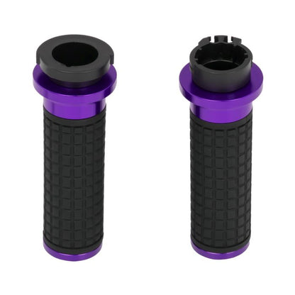 HOGWORKZ® Purple MX Style Hand Grips for Harley® Cable Throttle Models