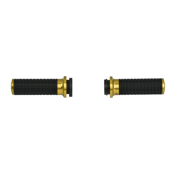 HOGWORKZ® Gold MX Style Hand Grips for Harley® Wire Throttle Models