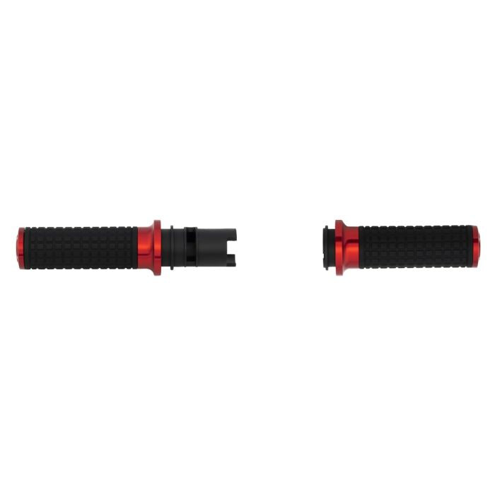HOGWORKZ® Red MX Style Hand Grips for Harley® Touring / Softail