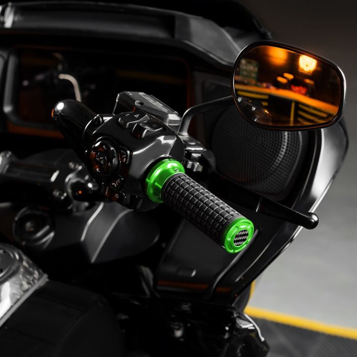 HOGWORKZ® Green MX Style Hand Grips for Harley® Touring / Softail