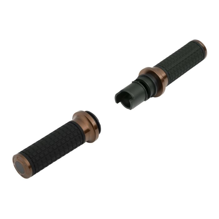 HOGWORKZ® Bronze MX Style Hand Grips for Harley® Touring/ Softail