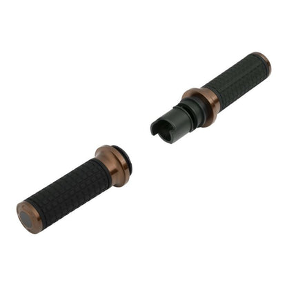 HOGWORKZ® Bronze MX Style Hand Grips for Harley® Touring/ Softail