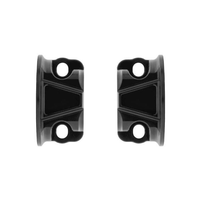Black Billet Brake & Clutch Perch Clamps for Harley® Touring