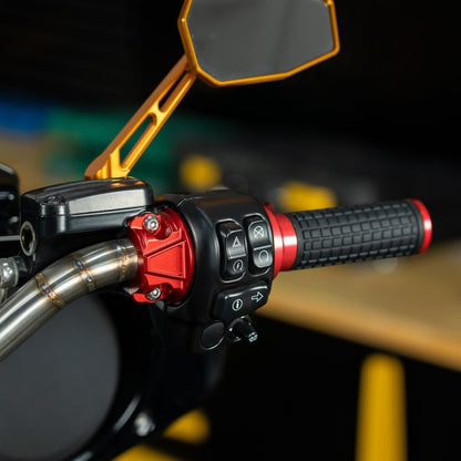 Red Billet Brake & Clutch Perch Clamps for Harley® Touring