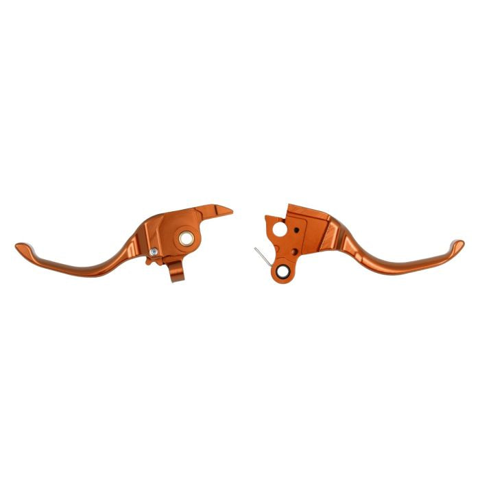HOGWORKZ® Orange Performance Brake & Clutch Levers for Harley® Touring
