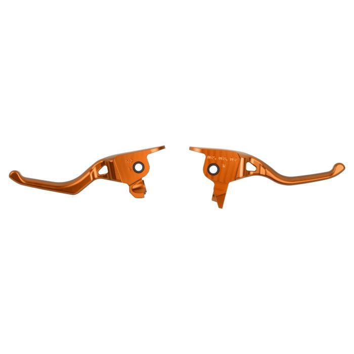 HOGWORKZ® Orange Performance Brake & Clutch Levers for Harley® Touring