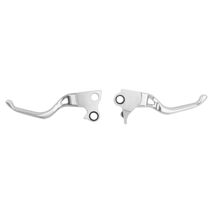 HOGWORKZ® Silver Performance Brake & Clutch Levers for Harley® Dyna / Softail / Touring