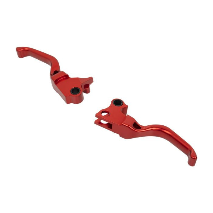 HOGWORKZ® Red Performance Brake & Clutch Levers for Harley® Dyna / Softail / Touring