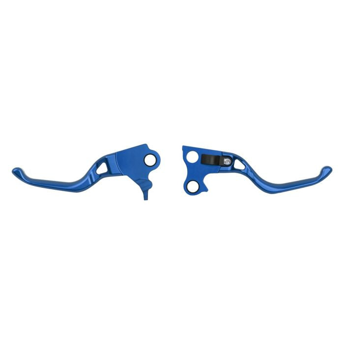 HOGWORKZ® Blue Performance Brake & Clutch Levers for Harley® Dyna / Softail / Touring