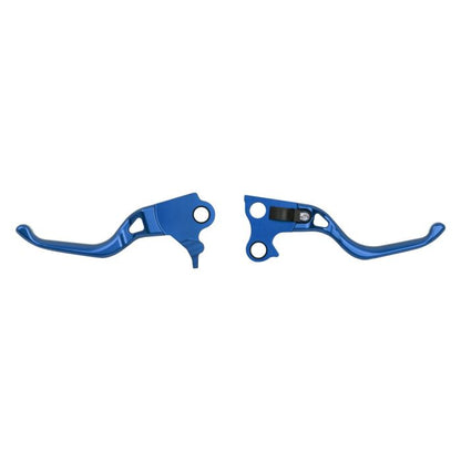 HOGWORKZ® Blue Performance Brake & Clutch Levers for Harley® Dyna / Softail / Touring