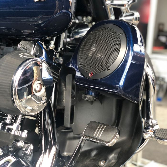 Color Match 6.5" Harley® Touring Lower Vented Fairing Speaker Pod Mounts from HOGWORKZ