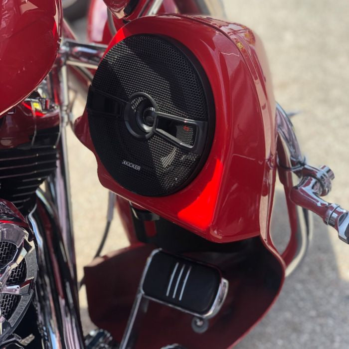 Color Match 6.5" Harley® Touring Lower Vented Fairing Speaker Pod Mounts from HOGWORKZ