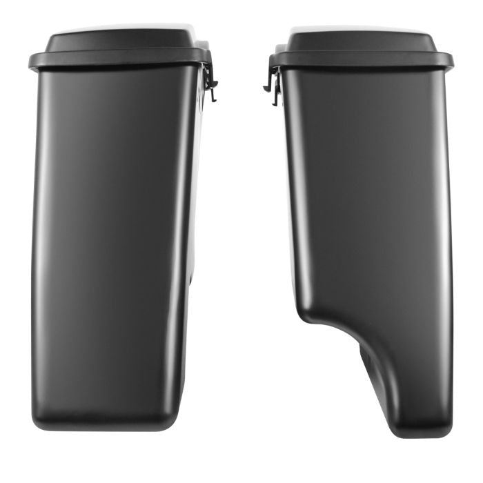 Color Match 2-Into-1 Extended 4" Stretched Saddlebags for Harley® '94-'13 Touring from HOGWORKZ rear