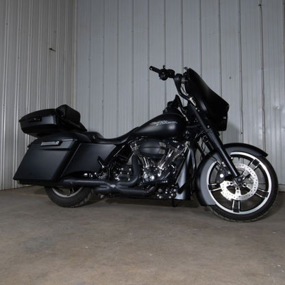 custom painted harley stretched saddlebags