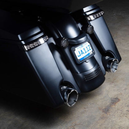 harley stretched saddlebags color match