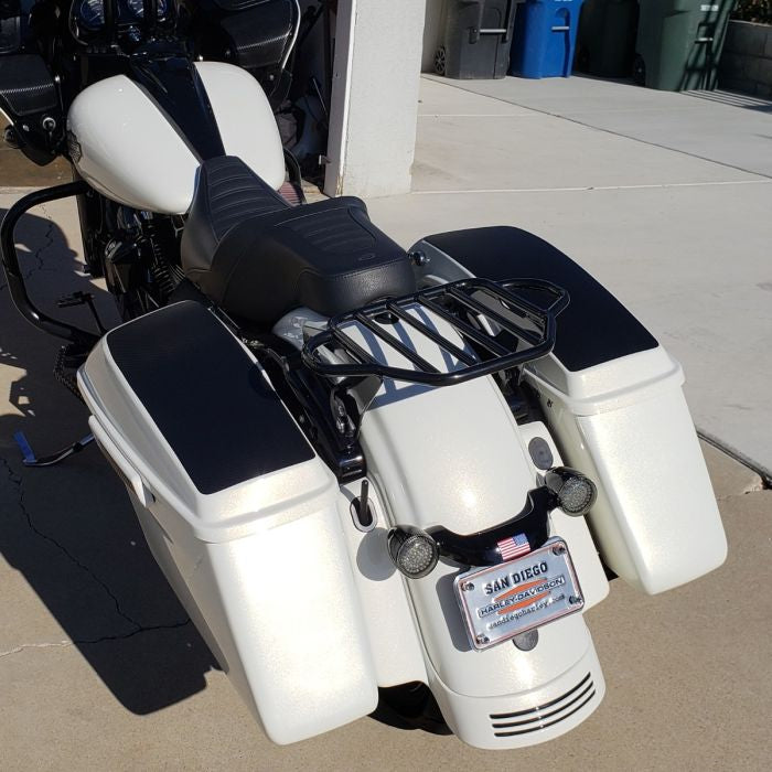 Harley® Touring Standard Saddlebags Color Matched from HOGWORKZ on harley shark