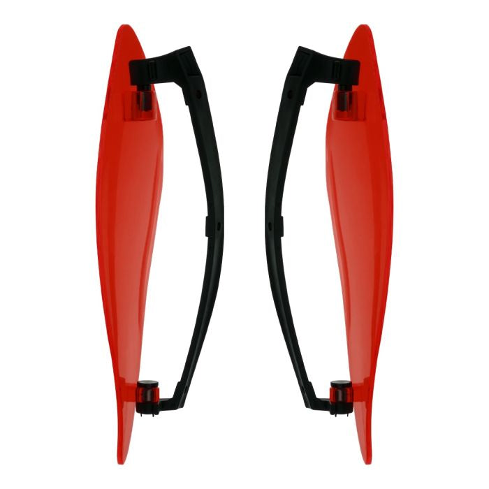 Red Adjustable Batwing Air Deflectors for Harley® Touring