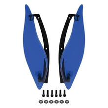 Blue Adjustable Batwing Air Deflectors for Harley® Touring