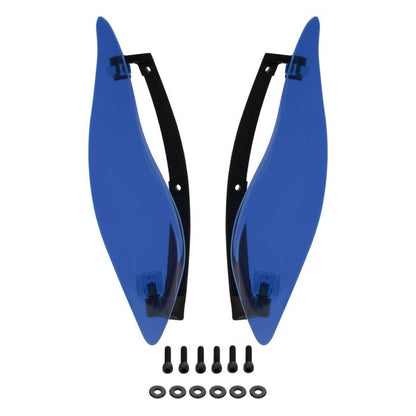 Blue Adjustable Batwing Air Deflectors for Harley® Touring