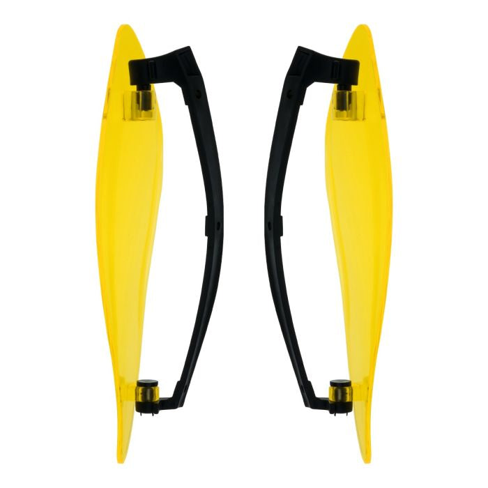 Yellow Adjustable Batwing Air Deflectors for Harley® Touring