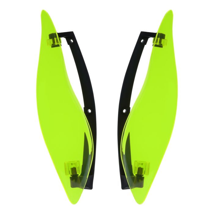 Green Adjustable Batwing Air Deflectors for Harley® Touring