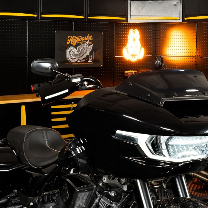 HOGWORKZ® TrueFire™ LED Hand Guards for Harley® Touring on harley