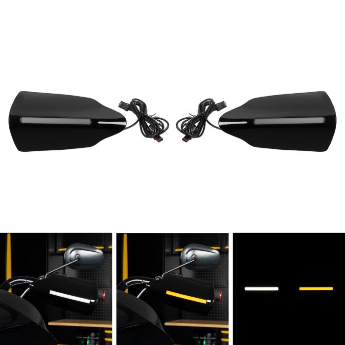 led hand guards for harley touring motorcycles